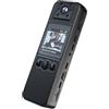 Generic Fotocamera 4K Body con e Video Indossabile Cam Webcam 180 Obiettivo Rotabile Visione notturna IR Un Chiave Clip Posteriore Treppiede per Forze dell'Ordine Consegna Personale Viaggi all'aperto