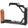 Generico Compatibile for Nikon ZFC Gabbia for fotocamera in metallo Manico in legno Scarpa fredda 1/4 3/8 Arri Foro di posizionamento Stabilizzatore Rig