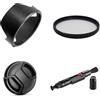 AFGRAPHIC Set di accessori per fotocamera Sony FE 24-70 mm f/2.8 GM con Sony Alpha ZV-E10, ZV-E1 fotocamera tra cui ALC-SH141 paraluce di ricambio, filtro MC UV, copriobiettivo, penna di pulizia