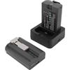 banapoy Batteria Sostitutiva 2 Pacchi 6500MAh, Batterie Ricaricabili per Videocamera per Campanello con Stazione Ricarica, Caricabatterie per Campanello Ring Video 1 2 3 4, 3 Plus