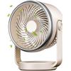Fuhjythy Ventilatore da Scrivania, Circolatore D'Aria Ventilatore Portatile Ventilatore A Batteria con USB, Flusso D'Aria Potente A 4 Velocità, Ventola Dal Funzionamento Silenzioso Facile Installazion