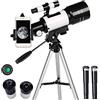 Qingingg Telescopio astronomico professionale Telescopio spaziale rifrattivo monoculare 150X Cannocchiale da viaggio all'aperto con treppiede