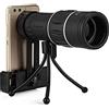 ROSG Telescopio monoculare 16X52 Regolazione dello zoom monoculare a doppia messa a fuoco con supporto per telefono Telescopio monoculare impermeabile per visione notturna
