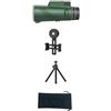 WESLNN Telescopio Monoculare Potente Con Zoom HD 80x100, Binocolo Portatile, Telescopio A Lungo Raggio, Treppiede For Caccia E Campeggio, Clip For Telefono(Green Set)