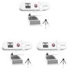 Mealoodiousmusea 3 set di webcam per computer con messa a fuoco automatica HD USB Online regolabile per PC con microfono cablato sostituzione Web cam esterna videocamera bianca 2K