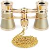 reamhome 3X25 Opera View Binocolo Tutto Metallo con Maniglia/Catena Donna Retro Piccolo Binocolo Mini Binocolo
