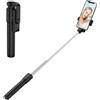Vesone Telecomando per selfie stick, selfie stick per treppiede | Treppiede telescopico per telefono - Treppiede per telefono cellulare, treppiede da viaggio, treppiede per telefono con telec