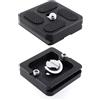 Oxxggkao Alluminio Quick Release Morsetto Piastra Treppiede Monopiede Adattatore Dslr Camera Piastra 1/4 Vite per Videografi Professionali