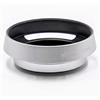 vhbw paraluce compatibile con Olympus 14-42 mm 3.5-5.6 II M (EZ-M1442-II) obiettivi con filetto interno da 37mm - metallo, argentato