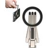 Generic Supporto magnetico per telefono, treppiede, supporto per smartphone, pieghevole, magnetico, supporto per telefono, per registrazione video, filmato, vlog, macchina fotografica, palestra, allenamento