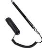 ZDAGELD Penna Stilo per Touch Screen con Corda a Molla, Penna Capacitiva Ad Alta sensibilità per Disegnare Appunti, Firmare, Penna in Silicone in Lega di Zinco Compatibile con Tablet (Nera)