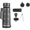 SMTYXS Telescopio Professionale HD 40X60 Monoculare Notturno Potente Binocolo Impermeabile Mini Zoom Con Smartphone Caccia Campeggio(HS-40x60-Set)