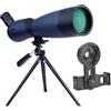 YFDGD 25-75x70 Zoom Cannocchiale HD Monoculare Ad Alto Ingrandimento Telescopio Impermeabile W/Treppiede Da Tavolo For Birding Caccia In Viaggio Chiaro Immagine(Blue with clip)