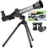 YangRy Telescopes for Kids Beginners, 60mm Portable Astronomy Refractor Telescope with Adjustable Tripod, Phone Adapter, Finder Scope, Moon Filter Gift Children Adults Ideal Birthday Space Gift YangRy