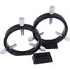 Generic Telescopio 90mm 102mm 6-Point Guide Scope Anelli con set di blocchi Raiser Accessori for telescopi astronomici B212 / B213-S7931(90mm B212-S7931)