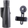 SMTYXS 10-30x50 Zoom HD Telescopio Monoculare Da Campeggio Potente Con Clip For Telefono Treppiede For Guardare Il Binocolo Caccia Agli Uccelli(Black A)