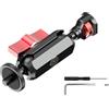 Beimus Connettore adattatore testa articolata per supporto gabbia fotocamera accessori luce video regolatore fotocamera bici