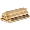 Ding&ng Viti per colonne in rame Viti a testa esagonale in rame, colonne di supporto per colonne di isolamento, colonne distanziali dadi per telaio della scheda madre del computer-M4 * 50 + 6 【10 compresse】