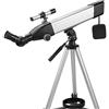 UHVUJDUI Telescopio Spacmirrors,Telescopi per Adulti,Apertura 60Mm Montatura AZ 500Mm,Telescopio per Bambini Principianti,Ottica Completamente Multistrato,Telescopio Rifrattore per Astronomia