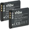 vhbw 2x batteria compatibile con Panasonic HX-DC1, HX-DC2, HX-DC10, HX-WA10 fotocamera (500mAh, 3,6V, Li-Ion)