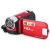Dpofirs Videocamera digitale, Full HD 270 ° Rotazione 1080P 16X Videocamera DV ad alta definizione Videocamera Professionale per Feste Domestiche Picnic Outdoor Campeggio (Rosso)