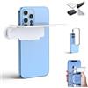 Generic Mirror Effect Lens - Capture Stunning Reflections Instantly, Smartphone Camera Mirror Reflection Clip Kit for iPhone, Adjustable HD Glass Smartphone Photography Flip Mirrors (White)