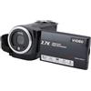 AUBEST Videocamera, Videocamera da 2,7K, videocamera professionale for vlogging con schermo da 2,8 pollici HD 50MP 16x con zoom digitale for la registrazione di viaggi all'aperto