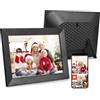 Andoer Cornice per foto digitale WiFi da 10,1 pollici, pannello touch LCD Portafoto digitale con 16 GB di memoria, rotazione automatica, app di condivisione, regalo per la famiglia