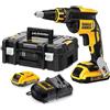 DEWALT DCF620D2-QW Avvitatore per cartongesso 1/4" 2 batterie 18V 2.0Ah