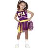 FIESTAS GUIRCA Costume Cheerleader Viola Bambino