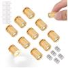 BTFO 10pz Mini Luci LED, Mini Luci Elettriche in Plastica con Batteria e Retro Adesivo per Casa Delle Bambole Lavoretti Fai-Da-Te e Decorazioni Creative (Bianco Freddo)