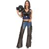 DEGUISE TOI Costume da cowgirl sexy con gambali per donna - Nero - S