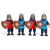 Bigjigs Toys Bigjigs Giocattoli di Legno Cavalieri Medievali - Legno Doll House capisce, Giochi per Bambini