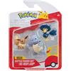 Pokémon PKW3895 - Set di figure da battaglia, Evoli, Kramurx, Schillok, personaggi ufficiali