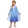 Disguise Costume Elsa Frozen 2 Bambina - Vestito Carnevale Blu per Bambini, Costumi di Carnevale Disponibile in Taglia XS S M, 7-8 anni