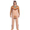 DEGUISE TOI Costume da guerriero indiano uomo - Marrone - Taglia unica