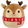 COSORO Peluche Renne Natale,20cm Morbido Pupazzo Renne Peluche Piccolo,Carino Stuffed Animali Peluches Bambola Giocattoli Bambini Compleanno e Natale Arredamento Casa