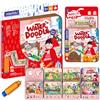 mierEdu Libro magico da colorare ad acqua, libro da colorare per bambini dai 3 anni in su, con penna ad acqua, libro da colorare, pittura con acqua senza macchie, giocattolo acquatico per viaggiare