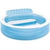 Intex 57190EP Swim Center Family Lounge Pool Round Gonfiabile, Blu, 90 x 86 x 31 cm