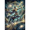 ASDFGHJKLZA Segno zodiacale Sagittario Puzzle in Legno 500 Pezzi, Regalo treno classico