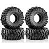 KEEDA Pneumatici in gomma da 1,9 pollici, 118 x 45 mm, Tyres per D90 TRX4 SCX10 Pro Capra Gen8 VS4-10 FCX10 1/10 RC Crawler Auto