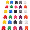 KESYOO Pezzi di set da tavolo in legno multicolore, 100 pezzi di Meeples Piccoli per attività in aula e giochi per famiglie, accessori robusti e portatili per
