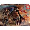 Educa - Puzzle da 2000 pezzi per adulti | Eagle Rider. Misura del puzzle: 96 x 68 cm. Include colla FIX puzzle. Consigliato a partire dai 14 anni (19277)