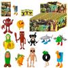Generico Set di 24 Italian Brainrot Carte & Brainrot Figurine Album, Italian Brainrot Toys, Animali Brainroot Tung Tung Tung Sahur Figure Tralalelo Tralala Action Figure, Comprende 24 Figurine, 72 carte (#02)