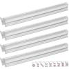 mefocou Mahjong Rack con Pushers Acrilico 4 PZ Set, Acrilico Mah Jongg Piastrelle Organizzatore per Feste, Giochi da Tavolo Accessori 47,5 cm