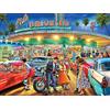 White Mountain Puzzles American Drive-in - 1000 Piece Jigsaw Puzzle