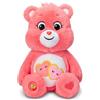 Care Bears 22084 14 Inch Medium Plush Love-A-Lot Bear, Collectable Cute Plush Toy, Cuddly Toys for Children, Aged 4 Years +,Pink