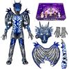 Folxakdis Costume Drago Bambino per Carnevale Costumi Dragon Cosplay Bambino per Halloween Tuta da Drago Festa di Compleanno Regali per Bambini dai 6-12 anni