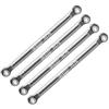 GPM Aluminium 7075-T6 Front & Rear Lower Chassis Links Parts for Axial 1/24 AX24 XC-1 4WS Crawler Brushed RTR AXI00003 Upgrades - Silver