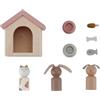 Little Dutch 7120 - Set da gioco in legno FSC per casa delle bambole, 9 pezzi